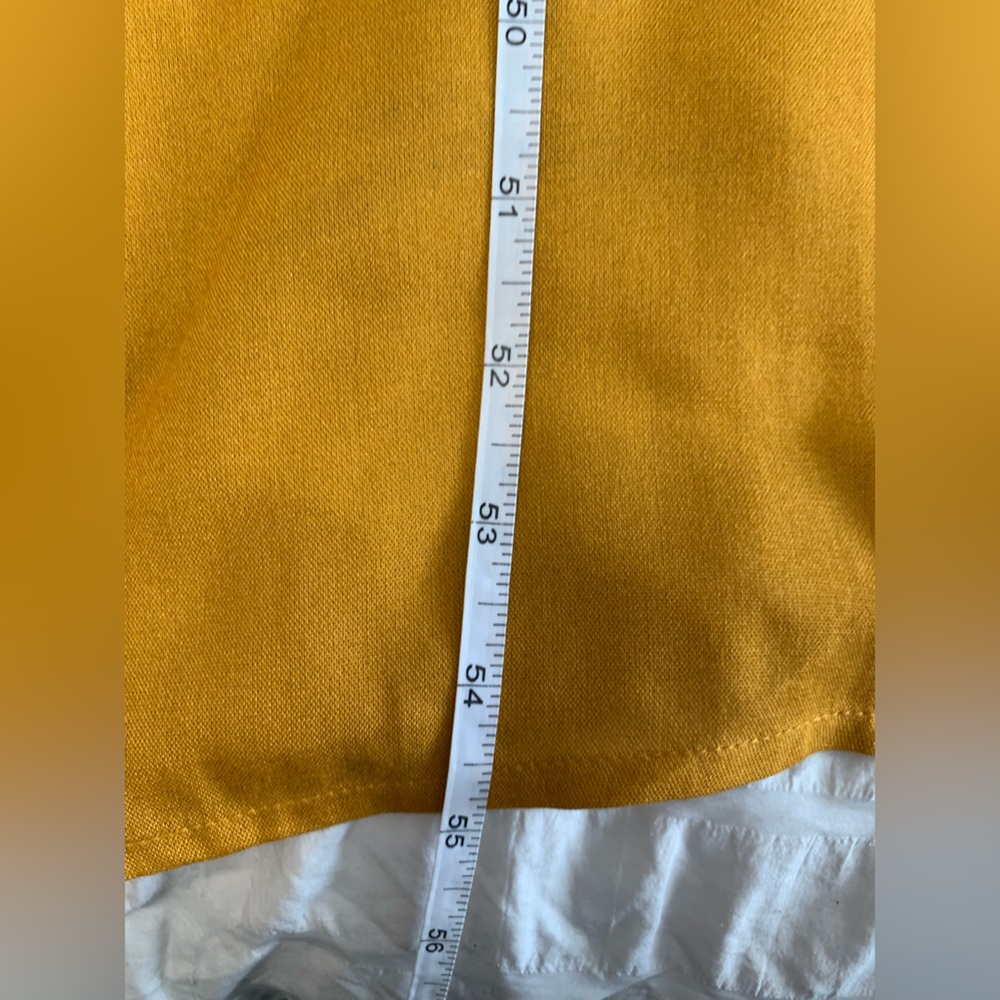 NWT ARATTA Mustard Cranes of Heaven Maxi Dress - Picture 13 of 16